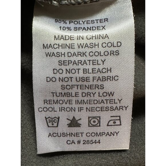 FJ FootJoy Dryjoys Golf Jacket NBC Logo 1/2 Zip Men's M Gray & Lt. Blue Jacket - Picture 9 of 9